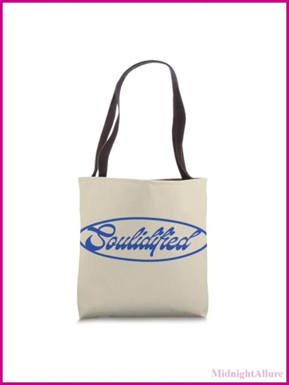 Logo Tote Bag with Cotton Webbing Handles Double-Stitched Canvas Tote